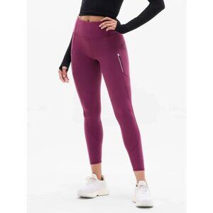 New Athleta L Rainier High Rise Legging Plum Purple Large Regular